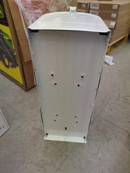 (Has some Minor Denting) Architectural Mailboxes Elite White, Large, Steel, Post Mount Mailbox,