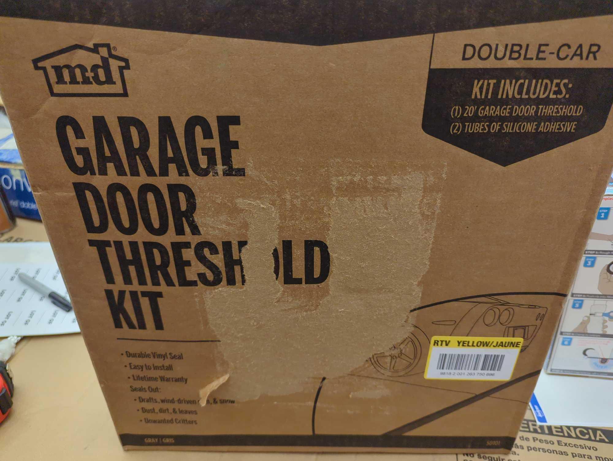 M-D Building Products 20 ft. Garage Door Bottom Seal Kit, Appears to be New in Factory Sealed Box