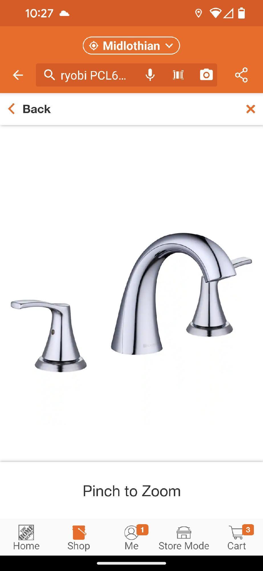 Glacier Bay Arnette 8 in. Widespread Double-Handle High-Arc Bathroom Faucet in Polished Chrome,