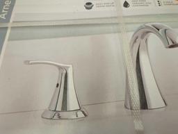 Glacier Bay Arnette 8 in. Widespread Double-Handle High-Arc Bathroom Faucet in Polished Chrome,