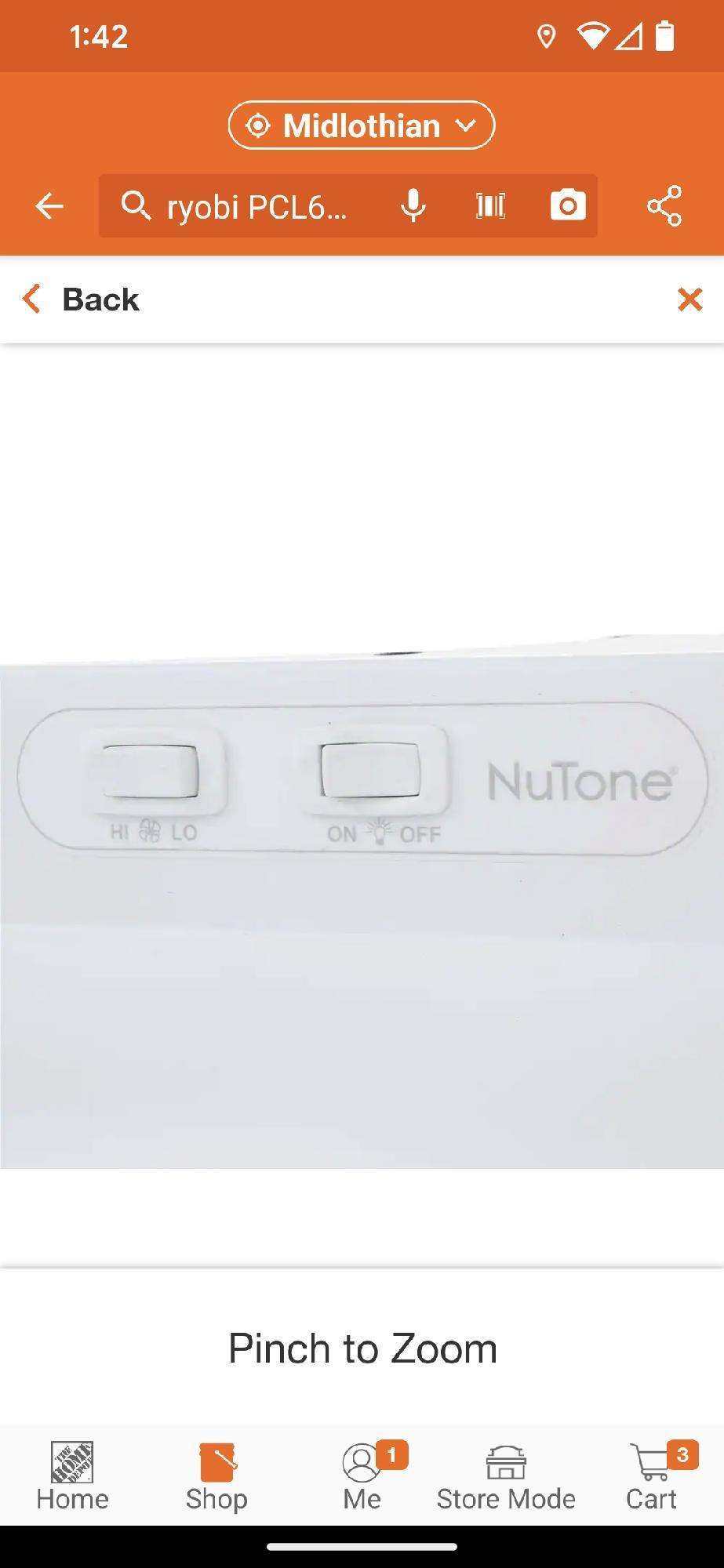 Broan-NuTone RL6200 Series 30 in. Ductless Under Cabinet Range Hood with Light in White, Appears to