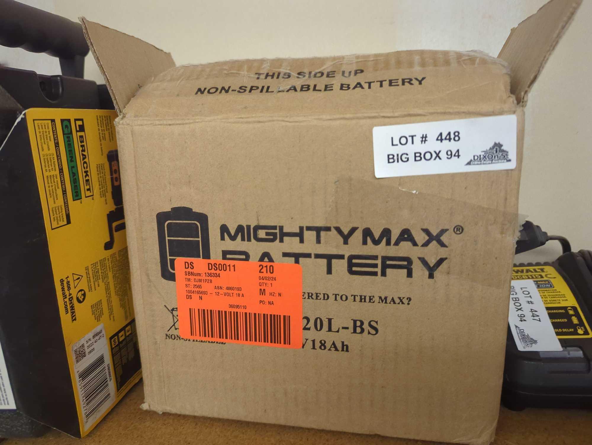 MIGHTY MAX BATTERY 12-Volt 18 Ah 270 CCA Rechargeable Sealed Lead Acid (SLA) Powersport Battery,