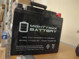 MIGHTY MAX BATTERY 12-Volt 18 Ah 270 CCA Rechargeable Sealed Lead Acid (SLA) Powersport Battery,