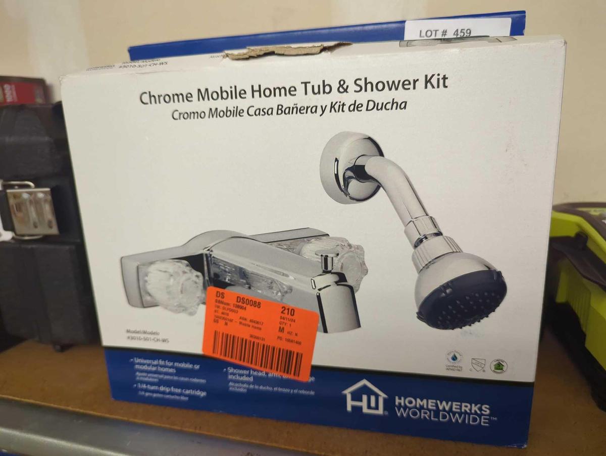 HOMEWERKS Mobile Home 2-Handle 1-Spray Tub and Shower Faucet in Chrome (Valve Included), Retail