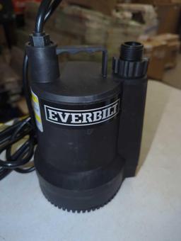 Everbilt 1/6 HP Plastic Submersible Utility Pump, Retail Price $109, Appears to be Used, What You