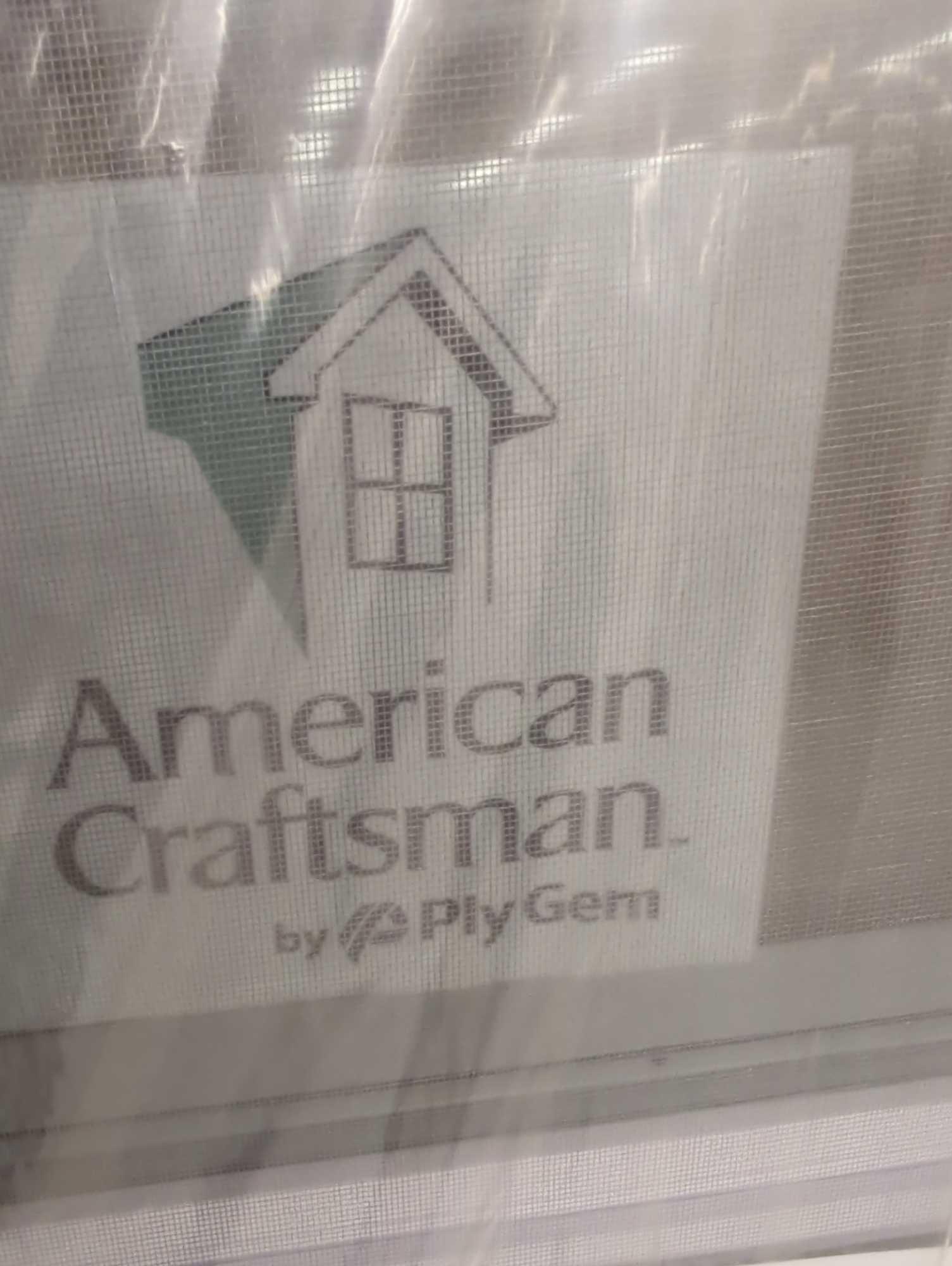 American Craftsman 37.75 in. x 40.75 in. 70 Series Low-E Argon Glass Double Hung White Vinyl Fin