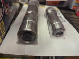 Defiant 1100 Lumens and 650 Lumens Alkaline Battery LED Slide-to-Focusing Powered Aluminum