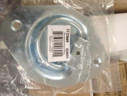 Box Lot of 4, CURT 1-3/8" x 1-7/8" Recessed Tie-Down Ring (1,200 lbs., Clear Zinc) Appears to be New