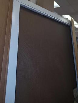 Screen Tight 30 in. x 80 in. Adjustable Fit White Metal Sliding Patio Screen Door, Model PSD30W,