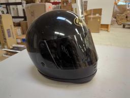 Arai Astro Snell '80 black helmet. Comes with navy blue helmet cover and black Thinsulate insulation