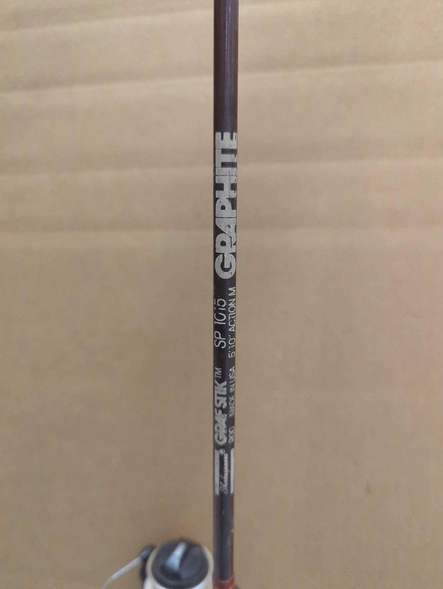 Shakespeare 5'10" Graf Stik Graphite Rod, medium action Model # SP 1015 Comes as is shown in photos.