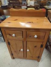 Old Style Knotty Pine Wash Basin with 2 Drawers and 2 Doors, Approximate Dimensions - 40" H x 27" W