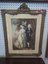 Framed Print of "Mr and Mrs William Hallett ('The Morning Walk')" by Thomas Gainsborough (1785),