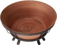 Hampton Bay 34 in. Whitlock Cast Iron Fire Pit, Approximate Dimensions - 23" H x 34" W x 34" D,