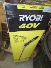 RYOBI (Tool ONLY) 10 in. 40-Volt Lithium-Ion Cordless Battery Pole Saw (Tool-Only), Model