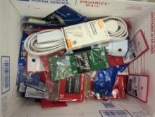 (Left Open For Preview) Medium Flat Rate Box 4.8 LBS Lot Of Assorted Items To Include, HDX 10 Ft