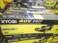 RYOBI (Damaged, No Charger) 40V HP Brushless 20 in. Cordless Battery Walk Behind Push Mower with 6.0