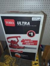 Toro Ultra 260 MPH 340 CFM Electric 12 Amp Blower/Vacuum/Mulcher, Model 51619, Retail Price $99,