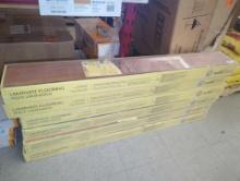 Lot of 6 Cases of TrafficMaster Jatoba 8 mm T x 5.6 in. W Laminate Wood Flooring (18.7 sqft/case),
