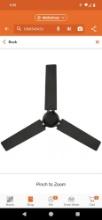 Hampton Bay Stance 52 in. Indoor/Outdoor Matte Black Ceiling Fan with Remote Control, Model 92395,