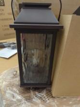 Box Lot of 3 Boxes Of Hampton Bay Woodstock Solar Bronze LED Path Light 15 Lumens Vintage Bulb Water