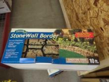 Lot of 2 Boxes of, GARDENEER By Dalen Dalen Products 6 in. x 10 ft. Tan Stone Wall Border, Appears
