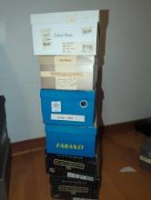 (BR1)LOT OF 6 PAIRS OF SHOES, STACY ADAMS, FARANZI, MARIO DEGERARD, CALVIN KLEIN, SHOES ARE USED,