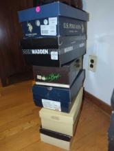 (BR1) LOT OF 6 PAIRS OF SHOES, MADDEN, MADE IN BRAZIL, STAFFORD, ST JOHN'S BAY, FREEMAN, VARIED