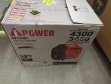 A-iPower 4300-Watt Recoil Start Gasoline Powered Light-Weight Inverter Generator with 149cc OHV