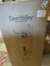 (2 Boxes) Deer Valley LIBERTY Wall-Hung Elongated Toilet, 1.1/1.6GPF Dual-Flush Has Box 1 of 2 and 2