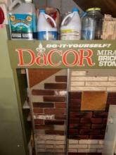 (GAR) LOT OF ASSORTED ITEMS TO INCLUDE, DACOR BRICK AND STONE MODEL CABINET, HOME BEST ULTRA BLEACH,