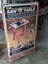 (GAR) HIRSH COMBINATION SAW TABLE, MODEL TST-1. COMES IN BOX.