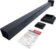 Lot of 5 Boxes of Aria Railing 3 in. x 3 in. x 36 in. Black Powder Coated Aluminum Deck Post Kit,