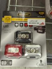 Defiant 100 Lumens LED Headlight Combo (3-Pack), Appears to be New in Factory Sealed Package Retail