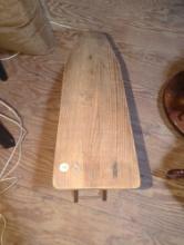 (GAR) EARLY STYLE WOODEN DOLL SIZE IRONING BOARD, IT OPENS AND CLOSES, MEASURE APPROXIMATELY 24 IN X