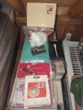 (GAR) Lot of Assorted Items Including Old Hampshire Silversmith Crystal and Silver Plated Trivels,