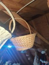 (GAR) Lot of 6 Woven Baskets in an Assortment of Styles and Patterns, Height Sizes Ranging From 4"