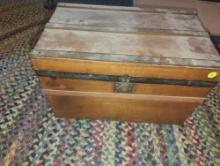 (DR) Rooftop of Virginia Craft Shop Handmade 19th Century Style Child's Doll Chest, Approximate