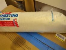 Husky 20 ft. x 25 ft. Clear 4 mil Plastic Sheeting, Items Looks To Be New In Open Package Retail