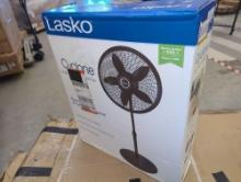 Lasko 18 in. 3 Speed Oscillating Pedestal Fan with Adjustable Height, Easy Assembly, and Quiet