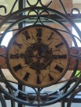 Wrought Iron Floor Clock, Please Come Preview