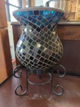Glass Mosaic Candle Holder Please Come Preview