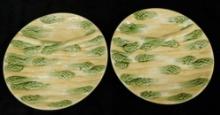 Vintage Choisy le Roi - Judgenstil - France - 9.5" Asparagus Plates - 2 Pieces