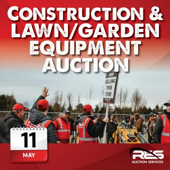 RES Construction & Lawn/Garden Equipment Auction
