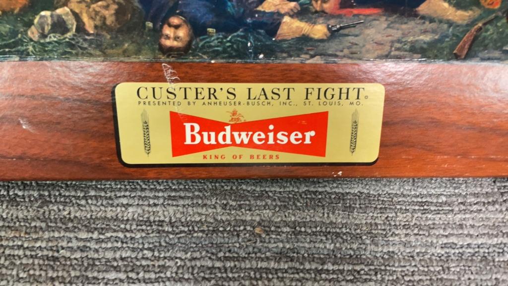 BUDWEISER "CUSTER'S LAST FIGHT" ADVERTISEMENT