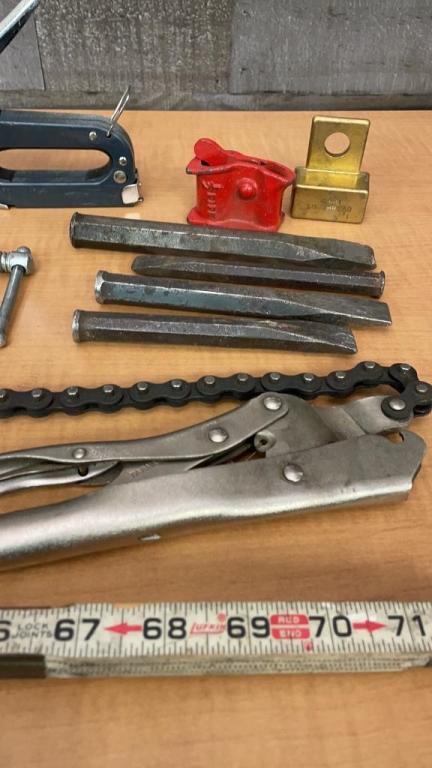RAILROAD SPIKES AND CONTRACTOR TOOLS