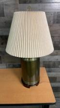 BRASS TEA CANISTER TABLE LAMP
