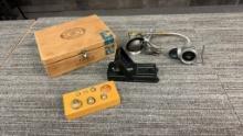VTG BRASS SCALE WEIGHTS, VTG CAMPING STOVE & MORE