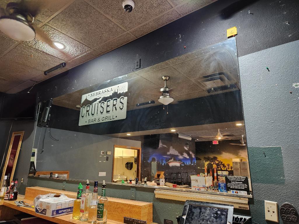 Cruisers Back Bar Mirror, Buyer to Remove