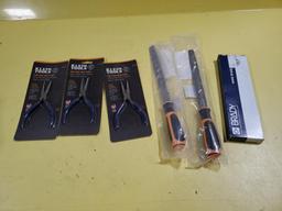 New Tools, Klein Needlenose Pliers, GearWrench Files, Brady Combo Kit